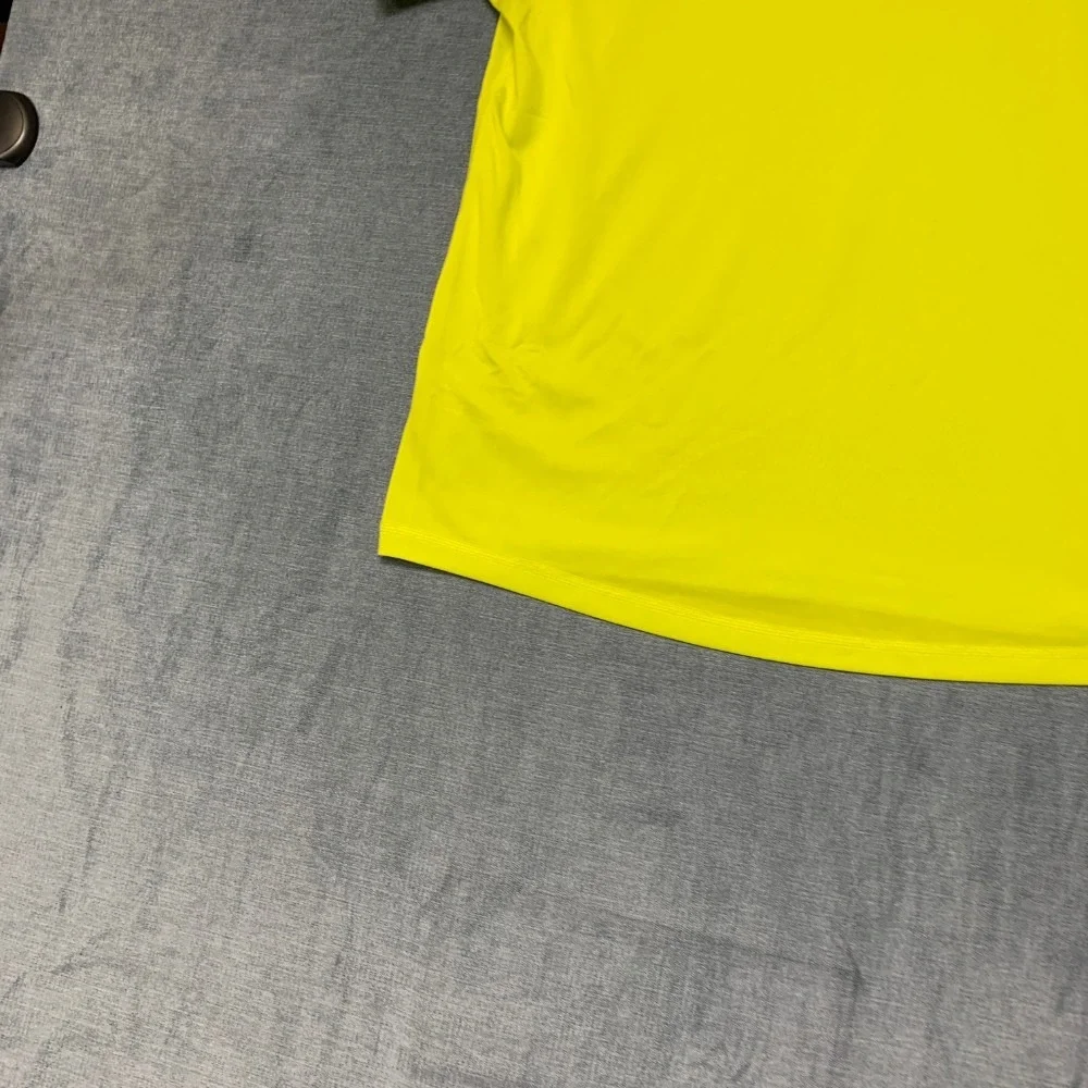Adidas Freelift Primegreen T-Shirt Mens Medium Fluorescent Yellow Raglan Sleeve